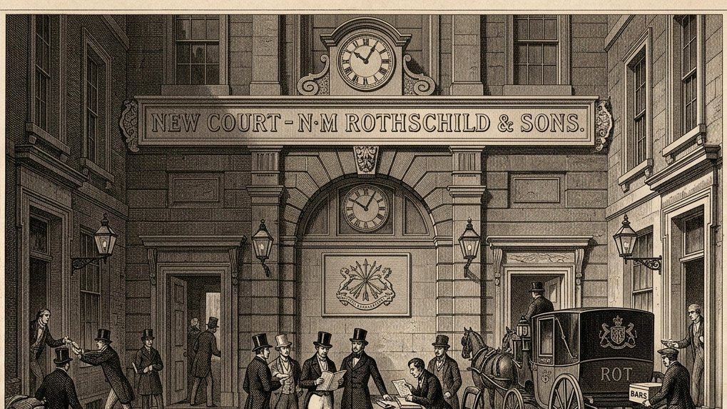 The counting house of N. M. Rothschild & Sons at New Court, St Swithin's Lane