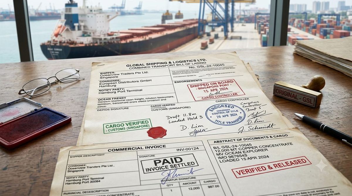 Bill of lading and trade documents